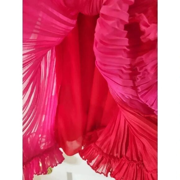 Nocturne Batwing Sleeve Pleated Mini Dress 42, L NWT - Picture 5 of 10